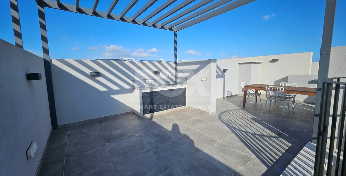 Modern Two Bedroom Apartment for sale in Tserkezoi Tsiftlikoudia- Private ROOF GARDEN