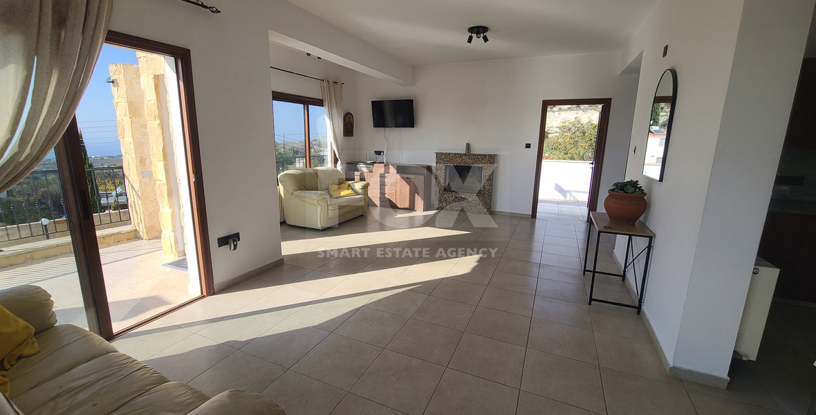 Luxury Detached four Bedroom House with unobstructed sea views and private swimming pool located in Tsada, Pafos for sale.