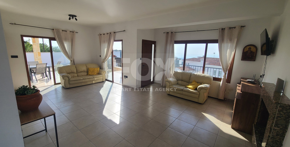 Luxury Detached four Bedroom House with unobstructed sea views and private swimming pool located in Tsada, Pafos for sale.