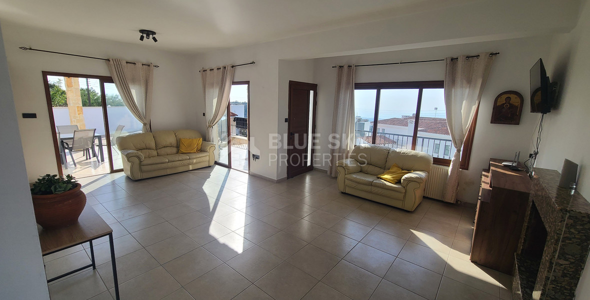 Luxury Detached four Bedroom House with unobstructed sea views and private swimming pool located in Tsada, Pafos for sale.