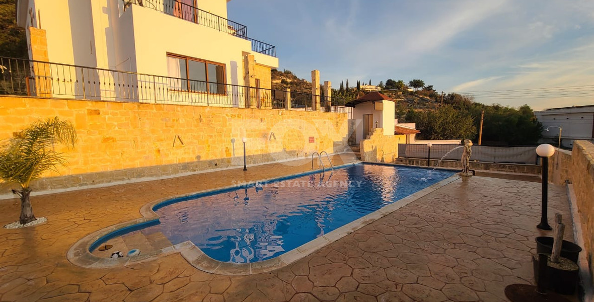 Luxury Detached four Bedroom House with unobstructed sea views and private swimming pool located in Tsada, Pafos for sale.