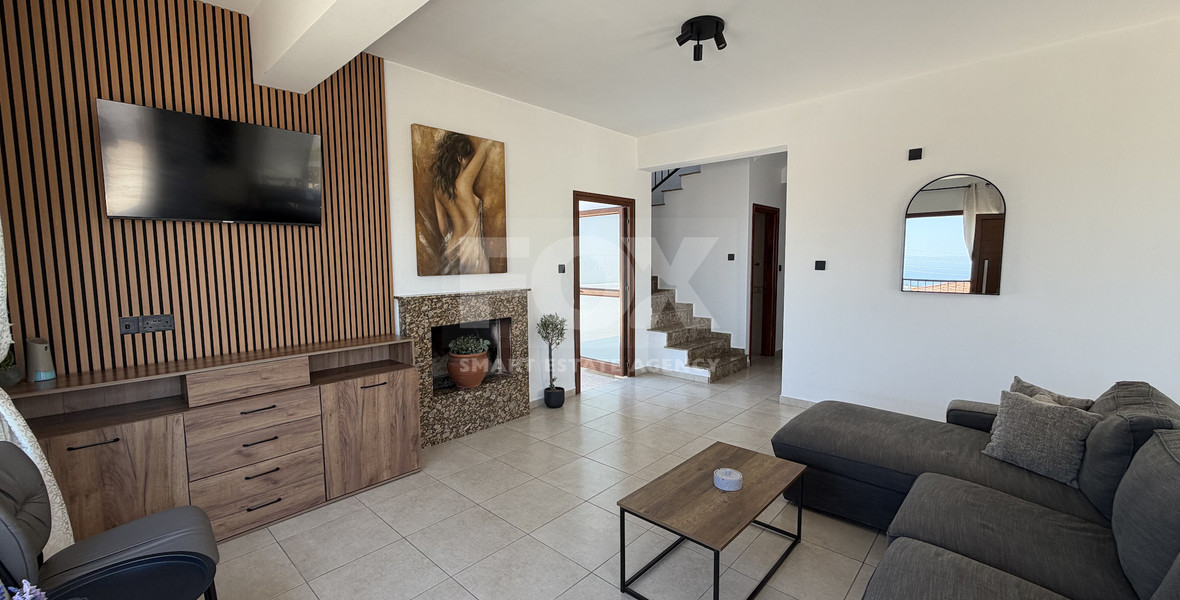 Luxury Detached four Bedroom House with unobstructed sea views and private swimming pool located in Tsada, Pafos for sale.