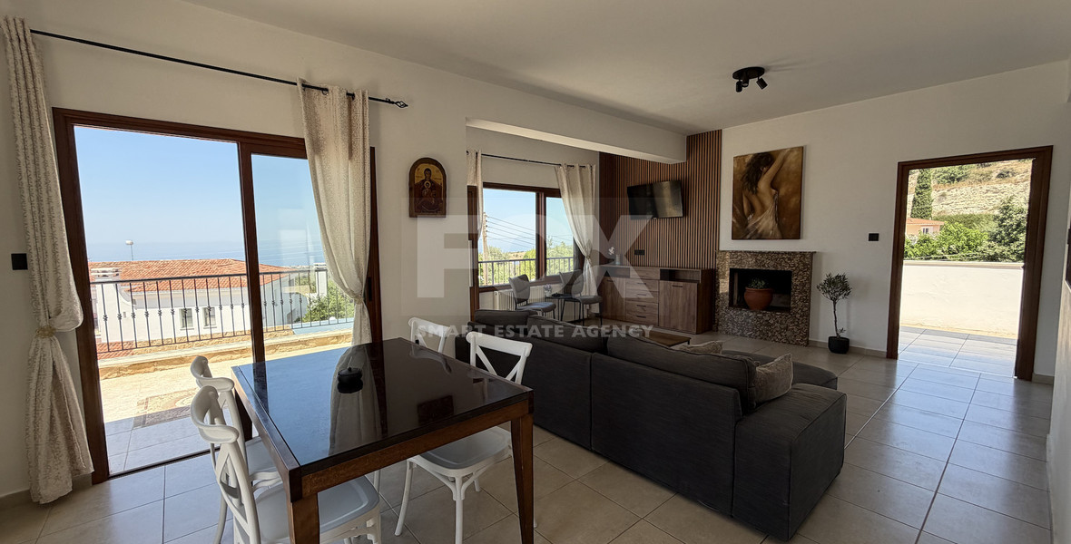 Luxury Detached four Bedroom House with unobstructed sea views and private swimming pool located in Tsada, Pafos for sale.