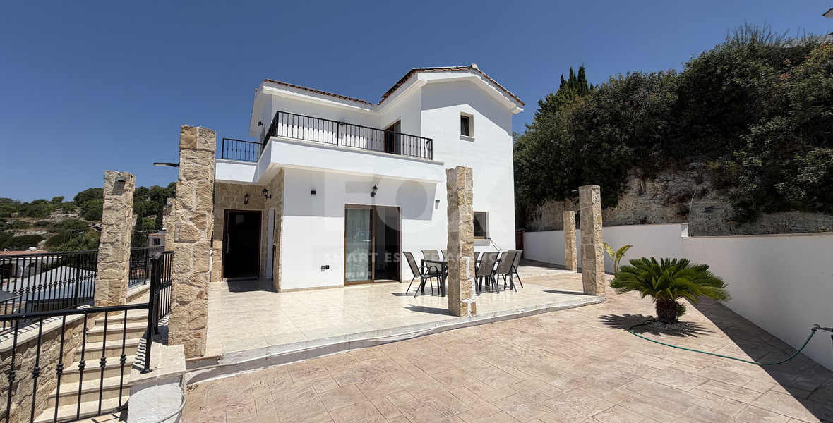 Luxury Detached four Bedroom House with unobstructed sea views and private swimming pool located in Tsada, Pafos for sale.