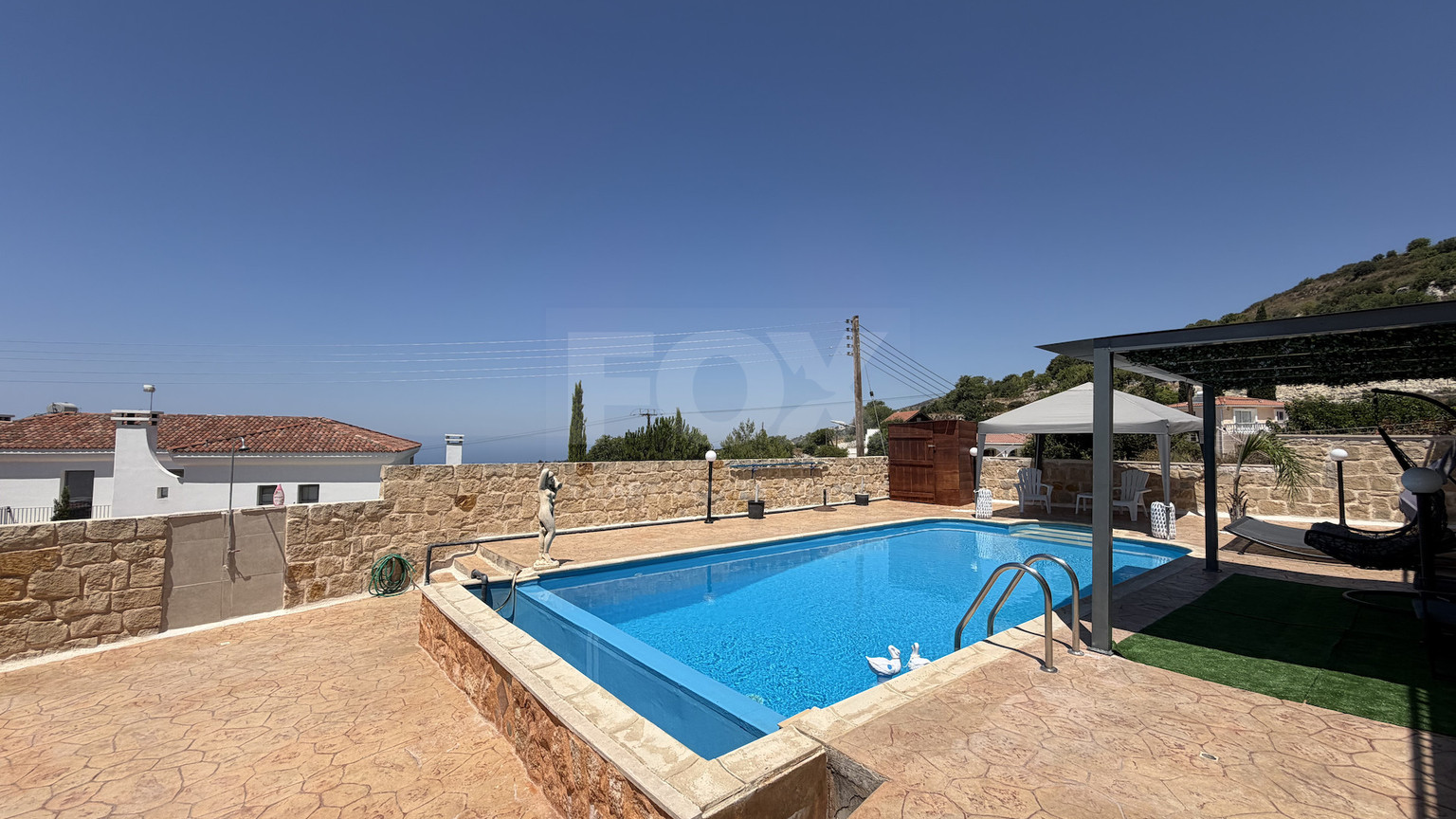 Luxury Detached four Bedroom House with unobstructed sea views and private swimming pool located in Tsada, Pafos for sale.