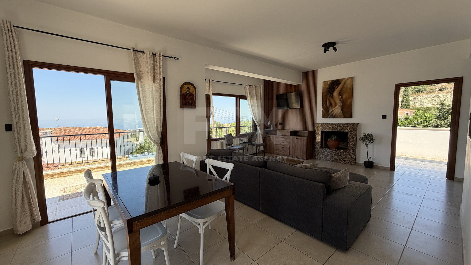 Luxury Detached four Bedroom House with unobstructed sea views and private swimming pool located in Tsada, Pafos for sale.