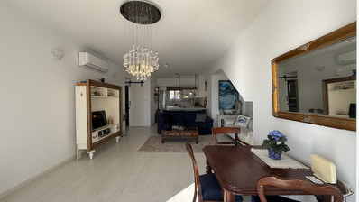 Rent: Renovated, fully furnished two bedroom ground floor apartment in the Amathusia area of Limassol, offering panoramic sea views.