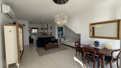 Rent: Renovated, fully furnished two bedroom ground floor apartment in the Amathusia area of Limassol, offering panoramic sea views.