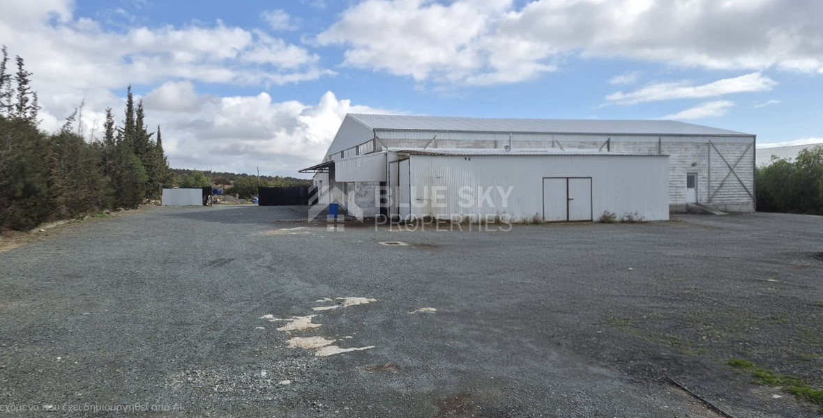 RENT: WAREHOUSE 1,000SQM ON A PLOT OF 4,000 IN THE INDUSTRIAL AGREA OF AGIOS SYLAS