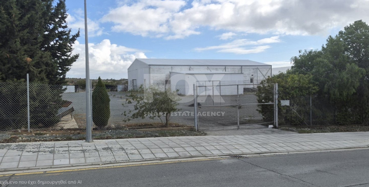 RENT: WAREHOUSE 1,000SQM ON A PLOT OF 4,000 IN THE INDUSTRIAL AGREA OF AGIOS SYLAS