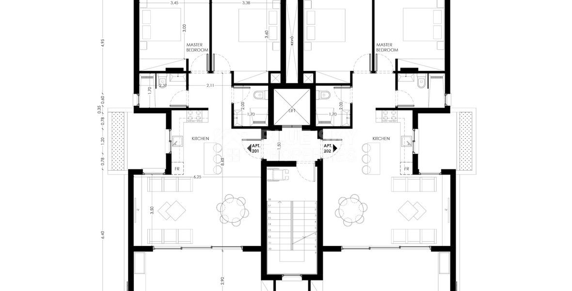 Two bedroom apartment on first floor in Geroskipou area of Paphos