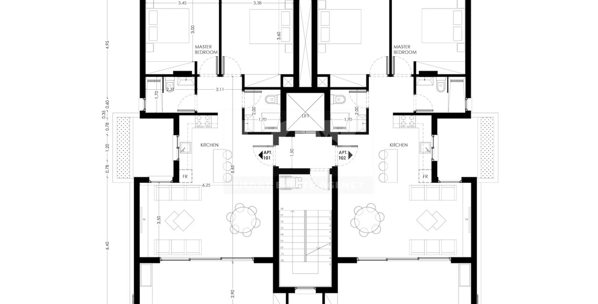 Two bedroom apartment on first floor in Geroskipou area of Paphos