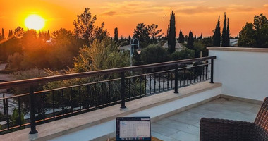 Luxury 3+1 Bedroom Villa for Sale in Aphrodite Hills Golf Resort with Sea & Golf Views