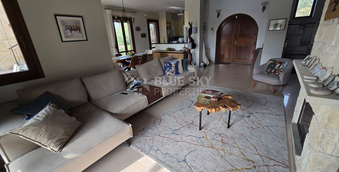 Luxury 3+1 Bedroom Villa for Sale in Aphrodite Hills Golf Resort with Sea & Golf Views