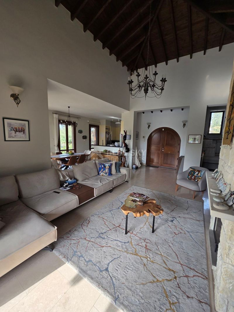 Luxury 3+1 Bedroom Villa for Sale in Aphrodite Hills Golf Resort with Sea & Golf Views