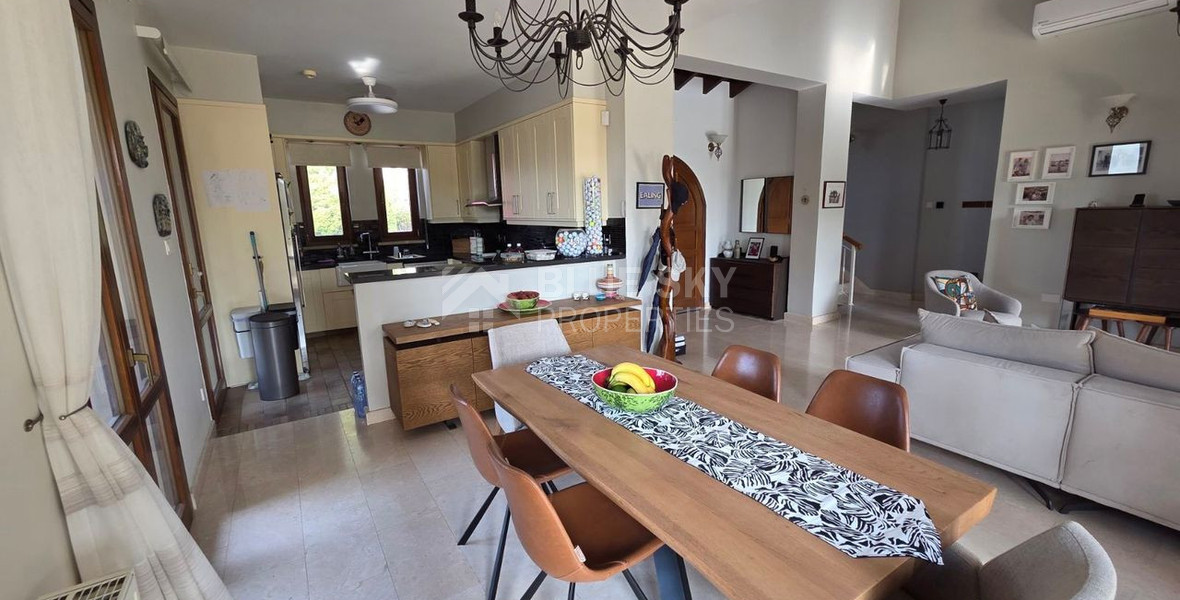 Luxury 3+1 Bedroom Villa for Sale in Aphrodite Hills Golf Resort with Sea & Golf Views