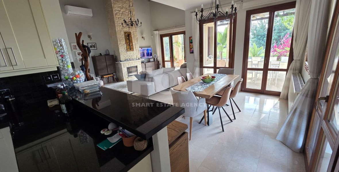 Luxury 3+1 Bedroom Villa for Sale in Aphrodite Hills Golf Resort with Sea & Golf Views