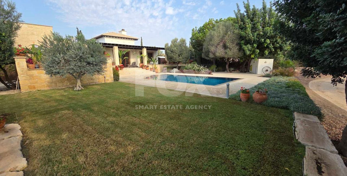 Luxury 3+1 Bedroom Villa for Sale in Aphrodite Hills Golf Resort with Sea & Golf Views