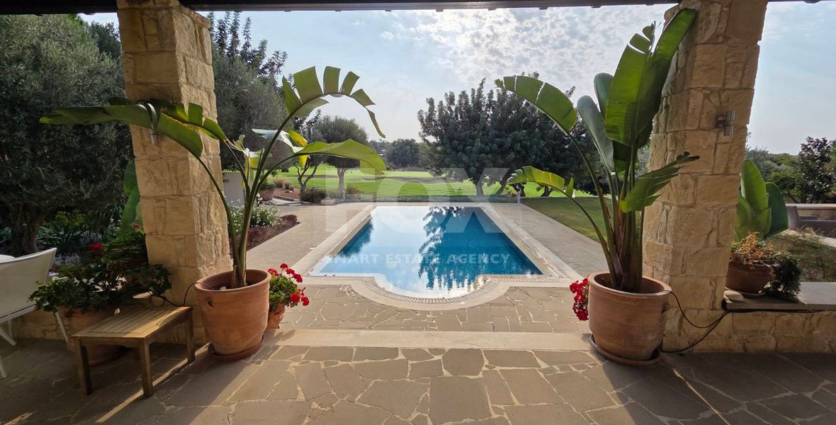 Luxury 3+1 Bedroom Villa for Sale in Aphrodite Hills Golf Resort with Sea & Golf Views