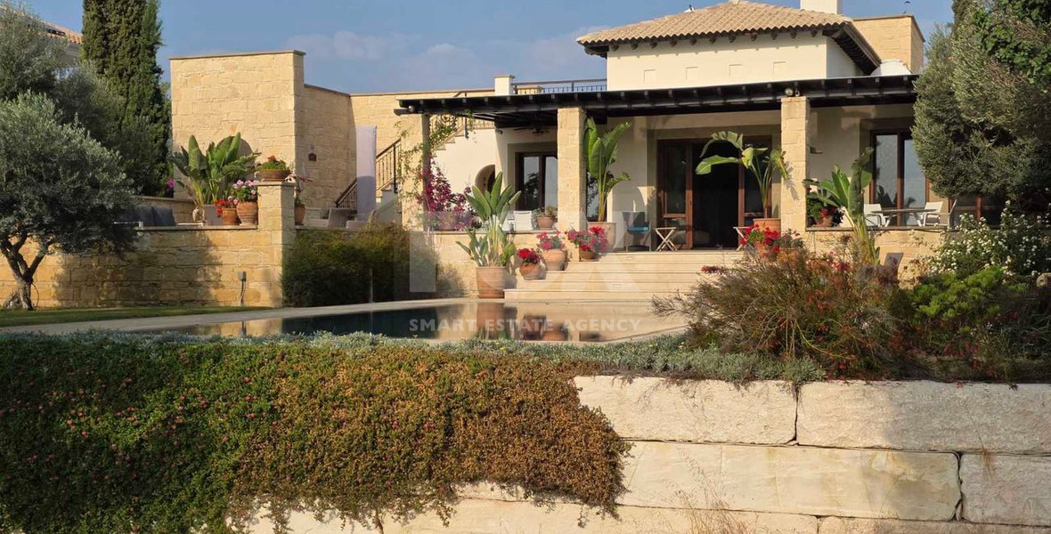 Luxury 3+1 Bedroom Villa for Sale in Aphrodite Hills Golf Resort with Sea & Golf Views