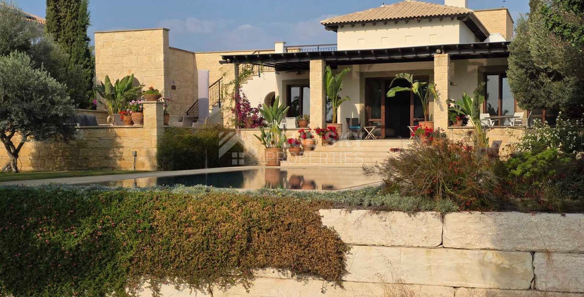 Luxury 3+1 Bedroom Villa for Sale in Aphrodite Hills Golf Resort with Sea & Golf Views