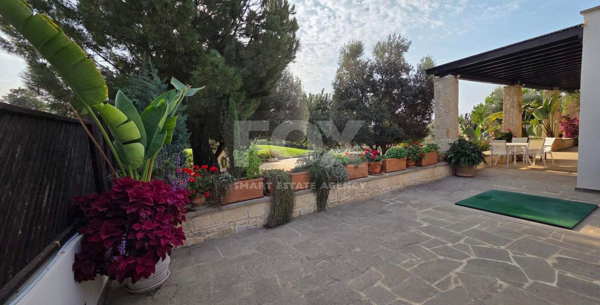 Luxury 3+1 Bedroom Villa for Sale in Aphrodite Hills Golf Resort with Sea & Golf Views