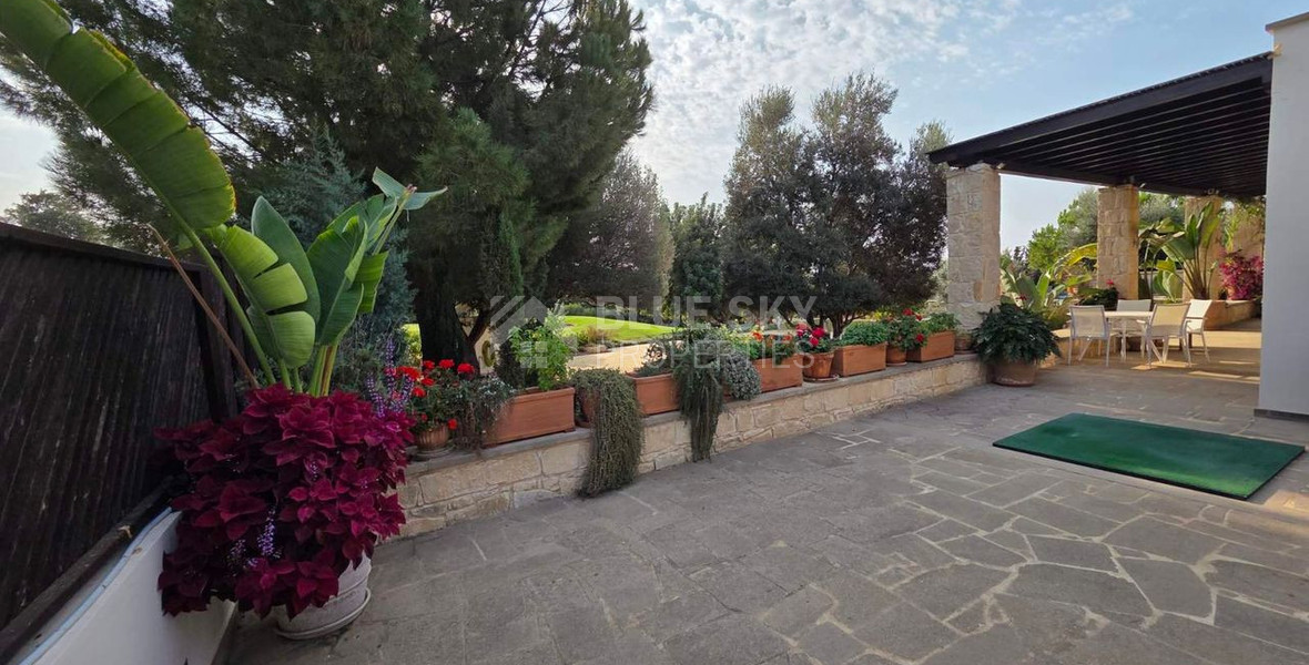 Luxury 3+1 Bedroom Villa for Sale in Aphrodite Hills Golf Resort with Sea & Golf Views