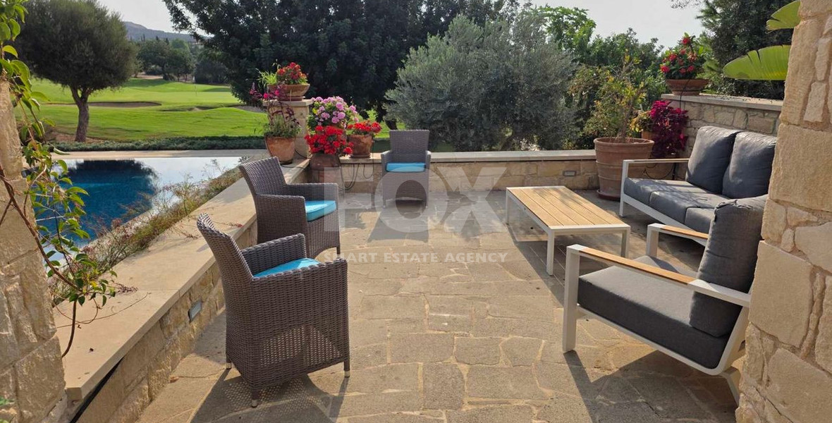 Luxury 3+1 Bedroom Villa for Sale in Aphrodite Hills Golf Resort with Sea & Golf Views