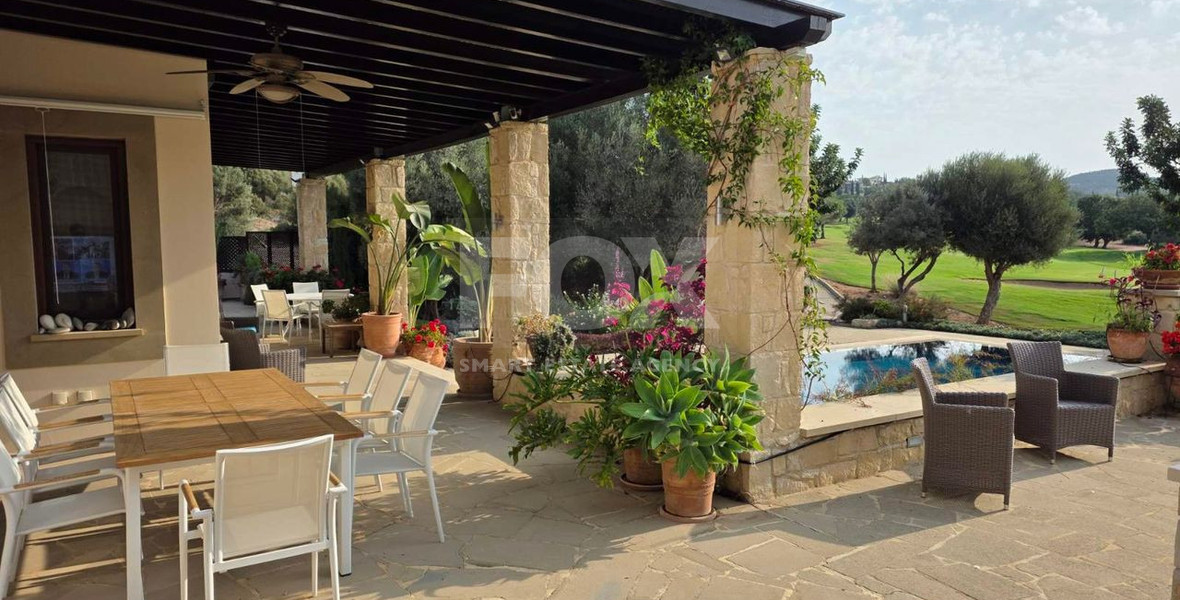 Luxury 3+1 Bedroom Villa for Sale in Aphrodite Hills Golf Resort with Sea & Golf Views