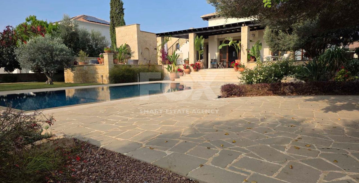 Luxury 3+1 Bedroom Villa for Sale in Aphrodite Hills Golf Resort with Sea & Golf Views