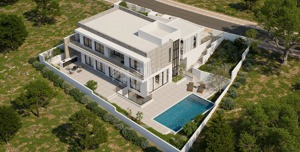 Exceptional 5-Bedroom Luxury Villa with Panoramic Sea & City Views in Agios Athanasios – Limassol