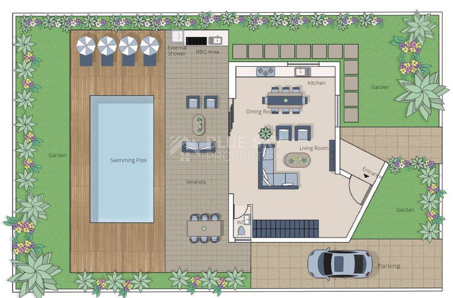 Ultra-Modern Three-Bedroom Detached House for Sale in Zakaki