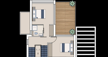 Ultra-Modern Two-Bedroom Detached House with swimming pool and roof top for Sale in Zakaki