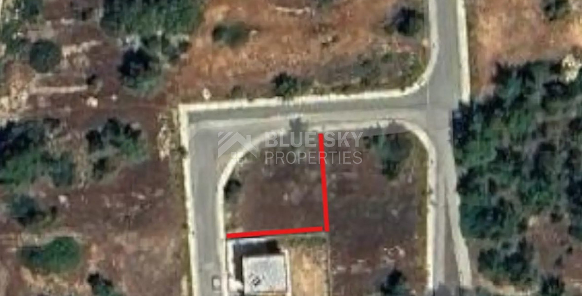 Large Corner Building Plot for Sale in Souni-Zanakia With Architecture Plans and Ready License to Build