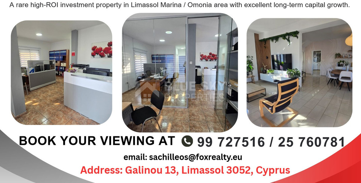 Mixed Use Commercial Property for Sale in Omonoia Limassol – High ROI Investment Opportunity