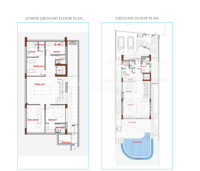 Five bedroom key ready Beachside Luxury Homes in Kissonerga, Paphos , for sale