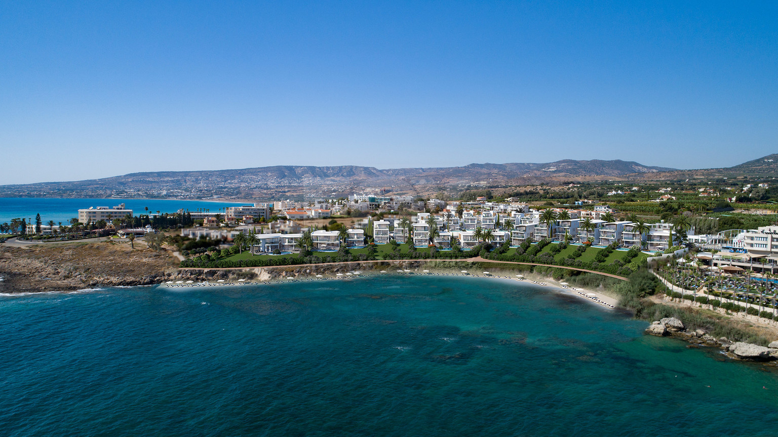 Five bedroom key ready Beachside Luxury Homes in Kissonerga, Paphos , for sale