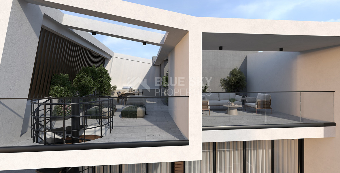 For Sale Exclusive 3-Bedroom Penthouse with Roof Garden – Top Floor | Mesa Geitonia, Limassol