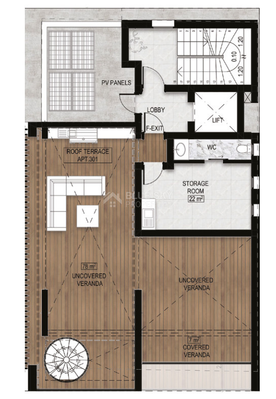 For Sale Exclusive 3-Bedroom Penthouse with Roof Garden – Top Floor | Mesa Geitonia, Limassol