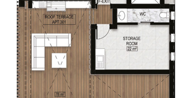 For Sale Exclusive 3-Bedroom Penthouse with Roof Garden – Top Floor | Mesa Geitonia, Limassol