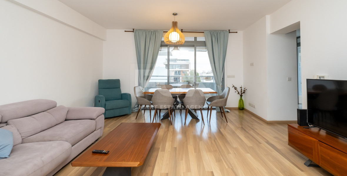 Elegant Three-Bedroom Penthouse with Roof Garden for Rent in the Heart of Limassol City Centre