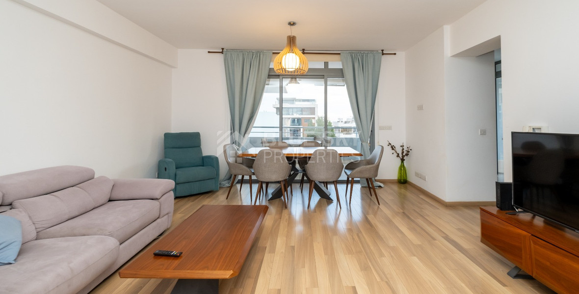 Elegant Three-Bedroom Penthouse with Roof Garden for Rent in the Heart of Limassol City Centre