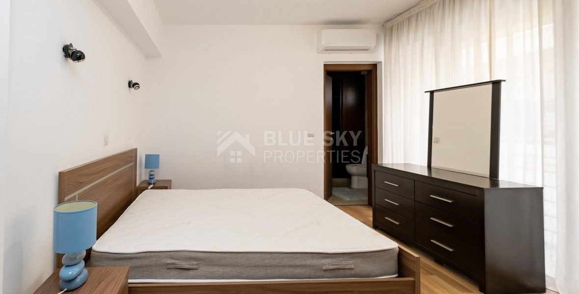 Elegant Three-Bedroom Penthouse with Roof Garden for Rent in the Heart of Limassol City Centre