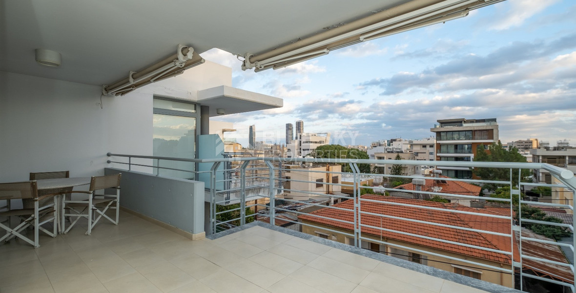 Elegant Three-Bedroom Penthouse with Roof Garden for Rent in the Heart of Limassol City Centre