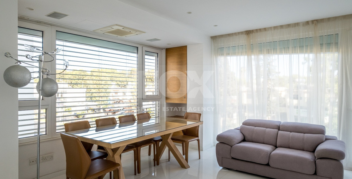 Seafront Two-Bedroom Apartment for Rent Opposite Dasoudi Beach, Germasogeia