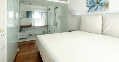 Seafront Two-Bedroom Apartment for Rent Opposite Dasoudi Beach, Germasogeia