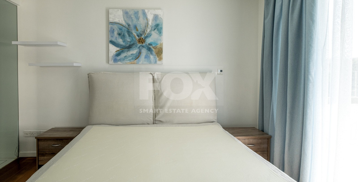 Seafront Two-Bedroom Apartment for Rent Opposite Dasoudi Beach, Germasogeia