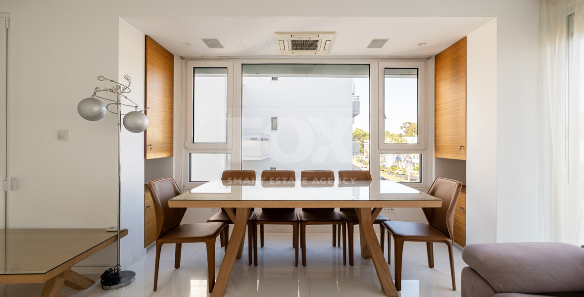 Seafront Two-Bedroom Apartment for Rent Opposite Dasoudi Beach, Germasogeia