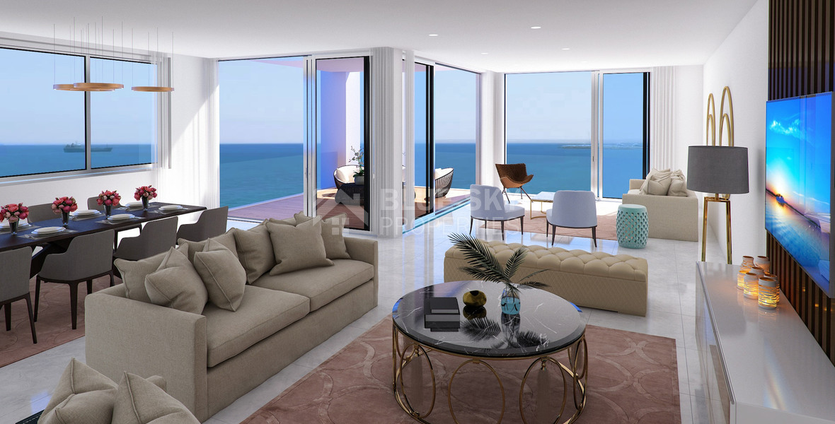 Top Floor  3-Bedroom Seafront Apartment For Sale in Agia Trias - Limassol