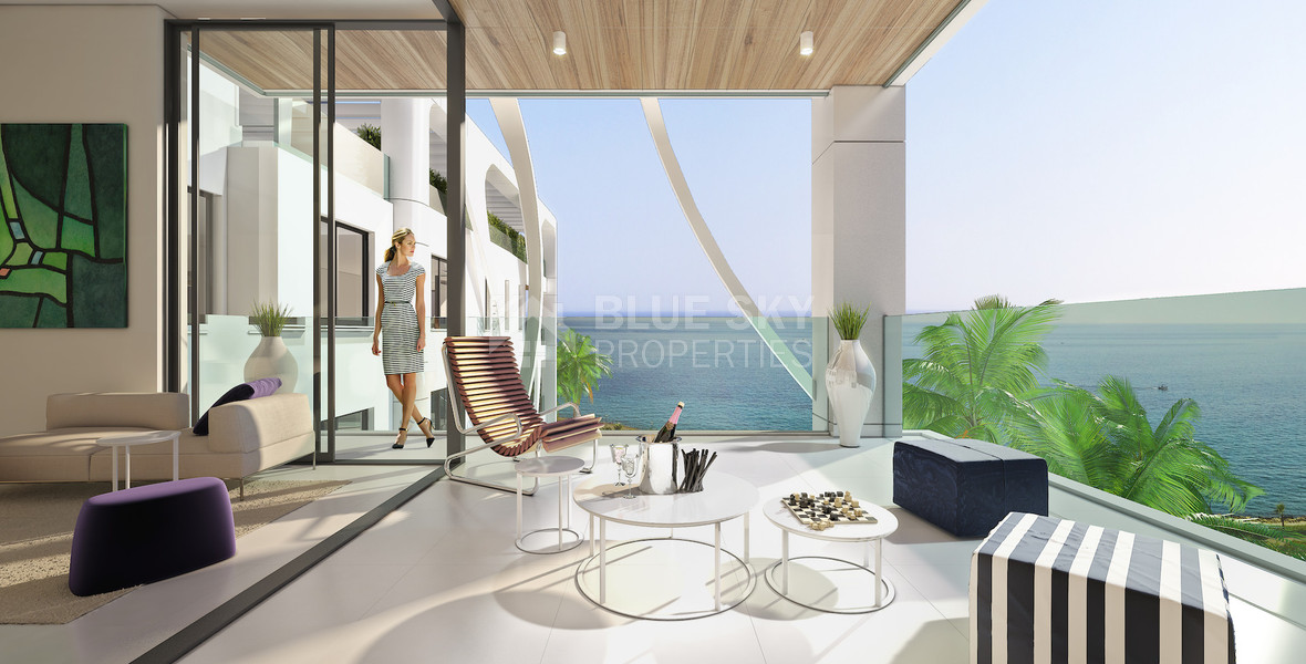 Top Floor  3-Bedroom Seafront Apartment For Sale in Agia Trias - Limassol